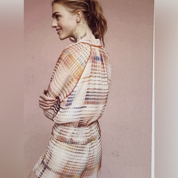 Adelyn Rae Anthropologie adorable plaid romper XS - Picture 2 of 10